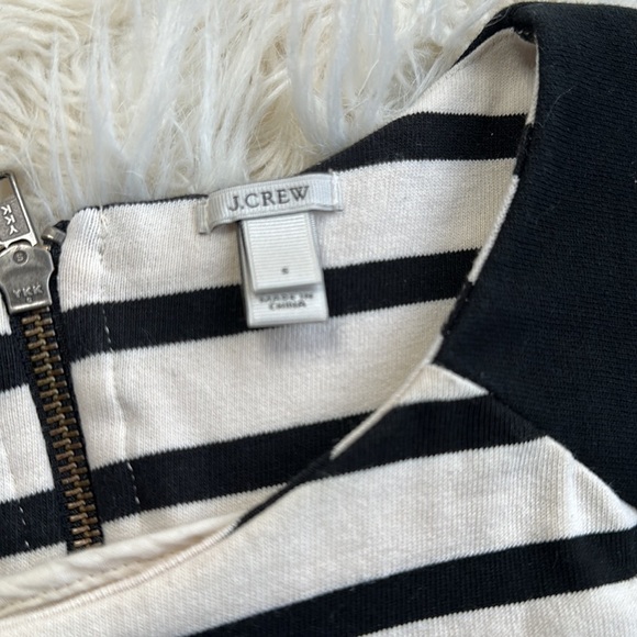 Jcrew three-quarter sleeve cream/beige and black top size small - Picture 6 of 8